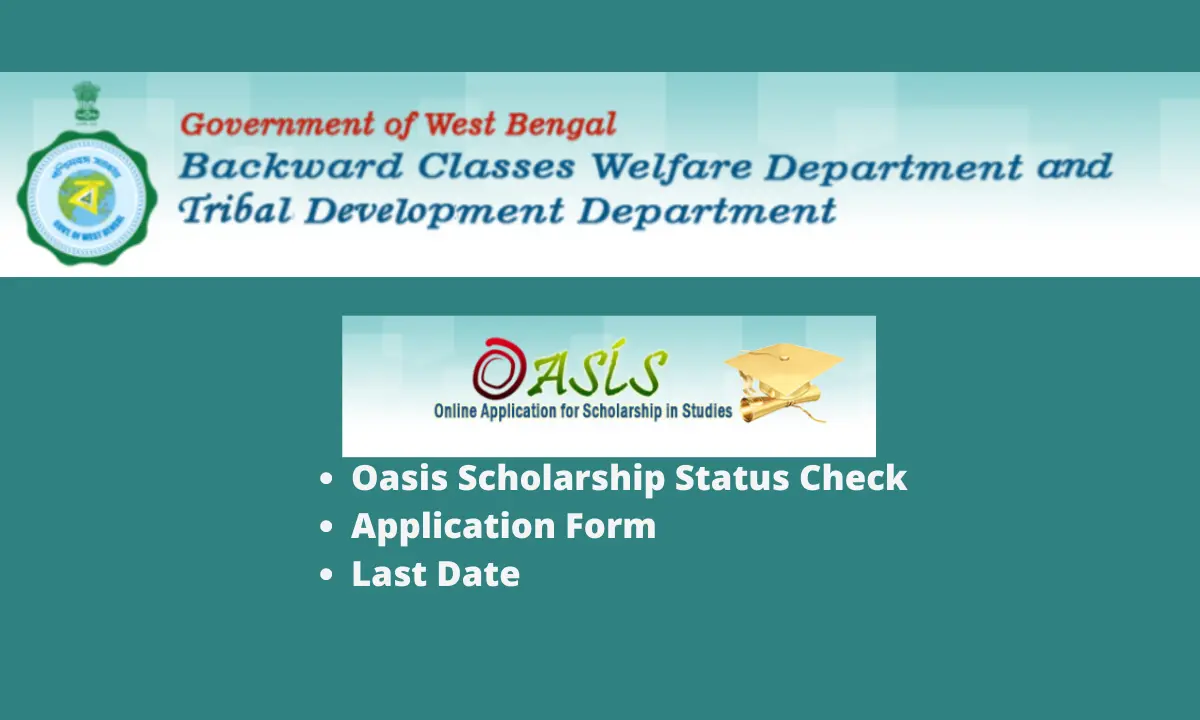 Oasis Scholarship 2025-26, Application Form, Last Date